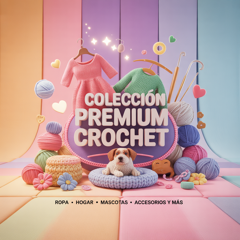 Colección Premium Crochet –  VESTIDOS, ROPA DE BEBE, HOGAR y MASCOTAS